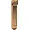 Ekena Millwork Thorton Arts and Crafts Smooth Bracket w/ Offset Brace, Western Red Cedar, 5 1/2"W x 24"D x 28"H BKT0604X24X28THR03SWR - alternate 2
